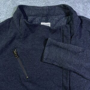 Converse One‎ Star Women's Charcoal Gray Asymmetrical Zip Jacket Size L Moto